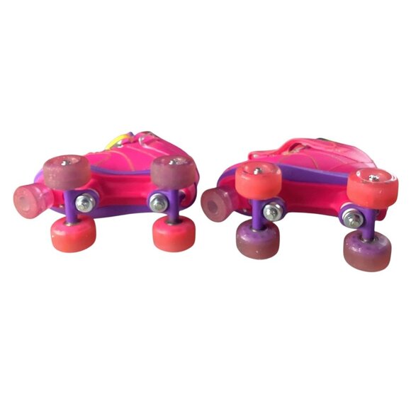 Crazy Skates Dream Girls Roller Skates Led Lights Size US 2 Pink Rainbow Wheels - Picture 4 of 16